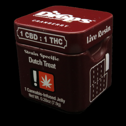 Drops - 100mg 1pc - Cranberry THC/CBD